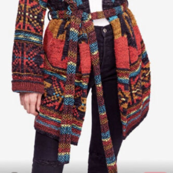 NWOT Free People Wild Wild West Cardigan Sweater M/L Z207-32 - Picture 6 of 9